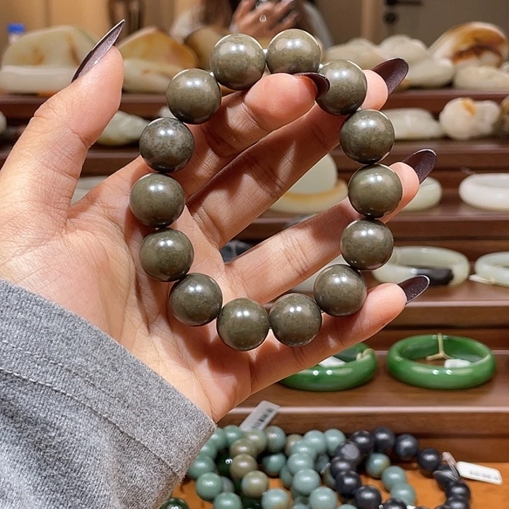 和田玉未镶嵌手链叶城糖串