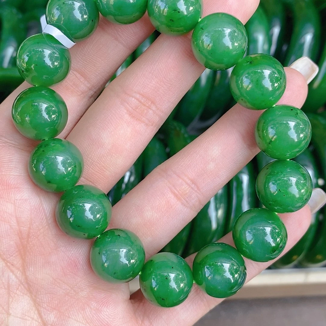 和田玉（碧玉）未镶嵌手链