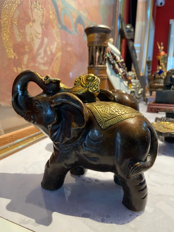 吉象太平如意铜摆件
