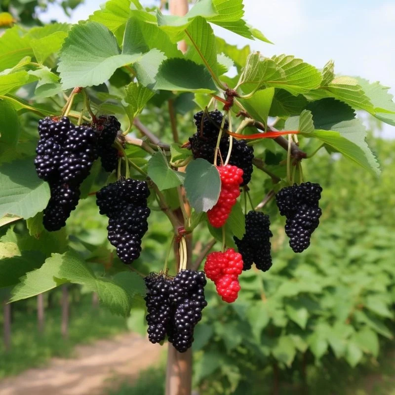 桑树苗桑苗养蚕桑葚树苗南北方盆栽地栽果桑树苗四季种植当年结果