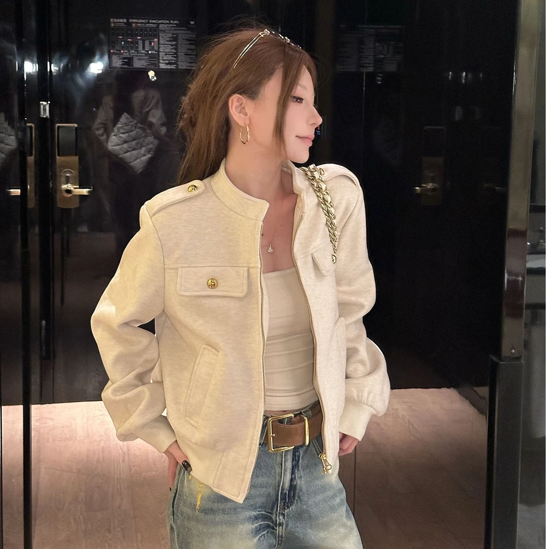 可可不加酱【氧气小白】早秋时尚设计长袖外套LWJ25C3C3002