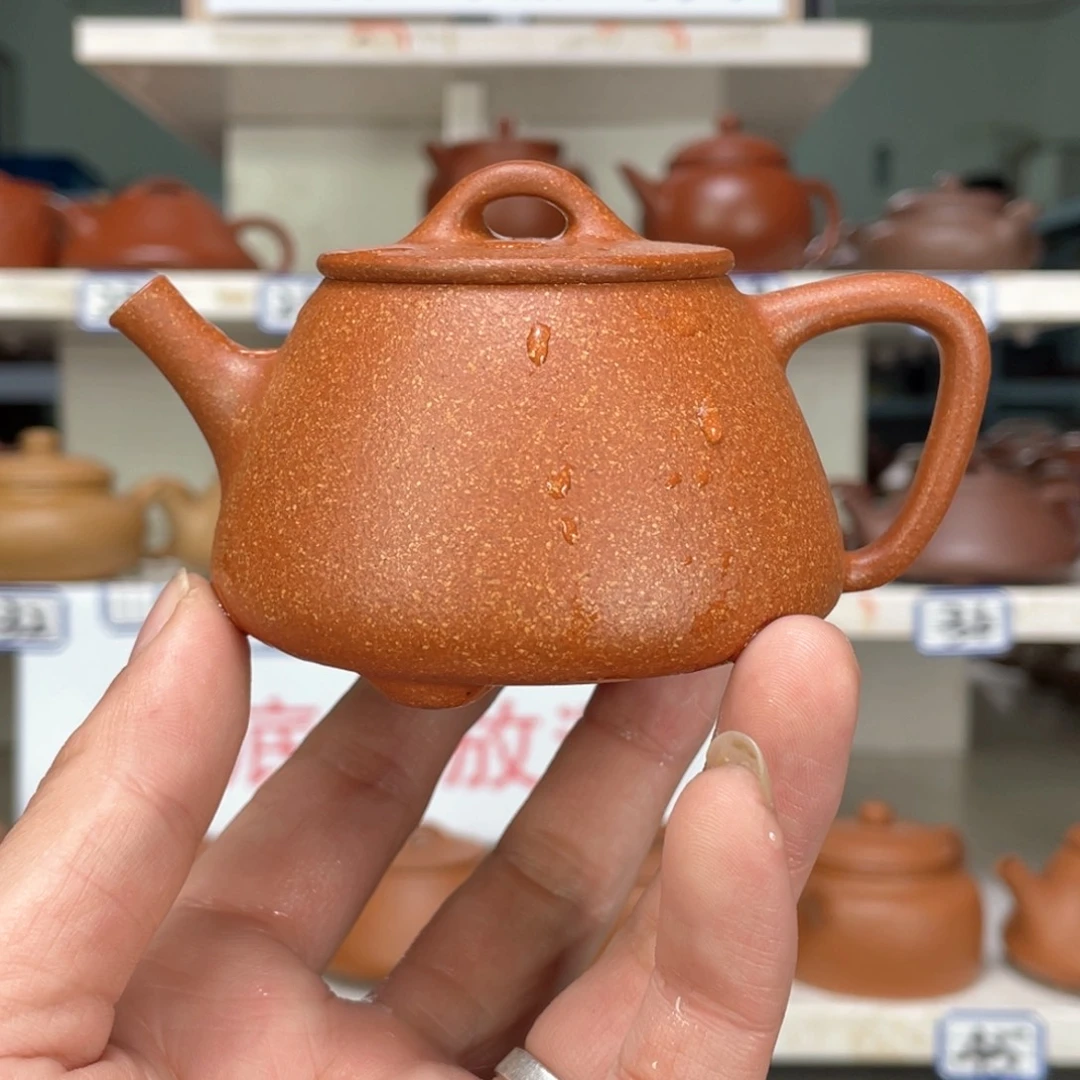 紫砂茶壶红降全手工130毫升