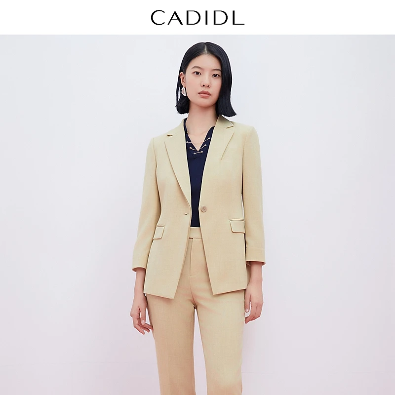 【CADIDL】气质时尚春季新款优雅显瘦短款西装外套CA01501F2