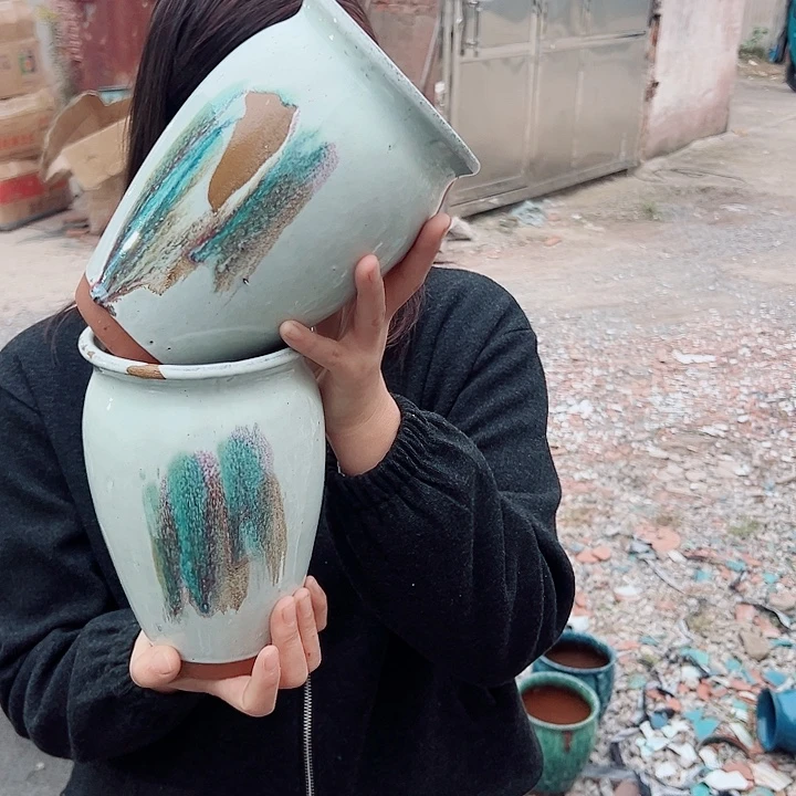 花盆花盆口13高21