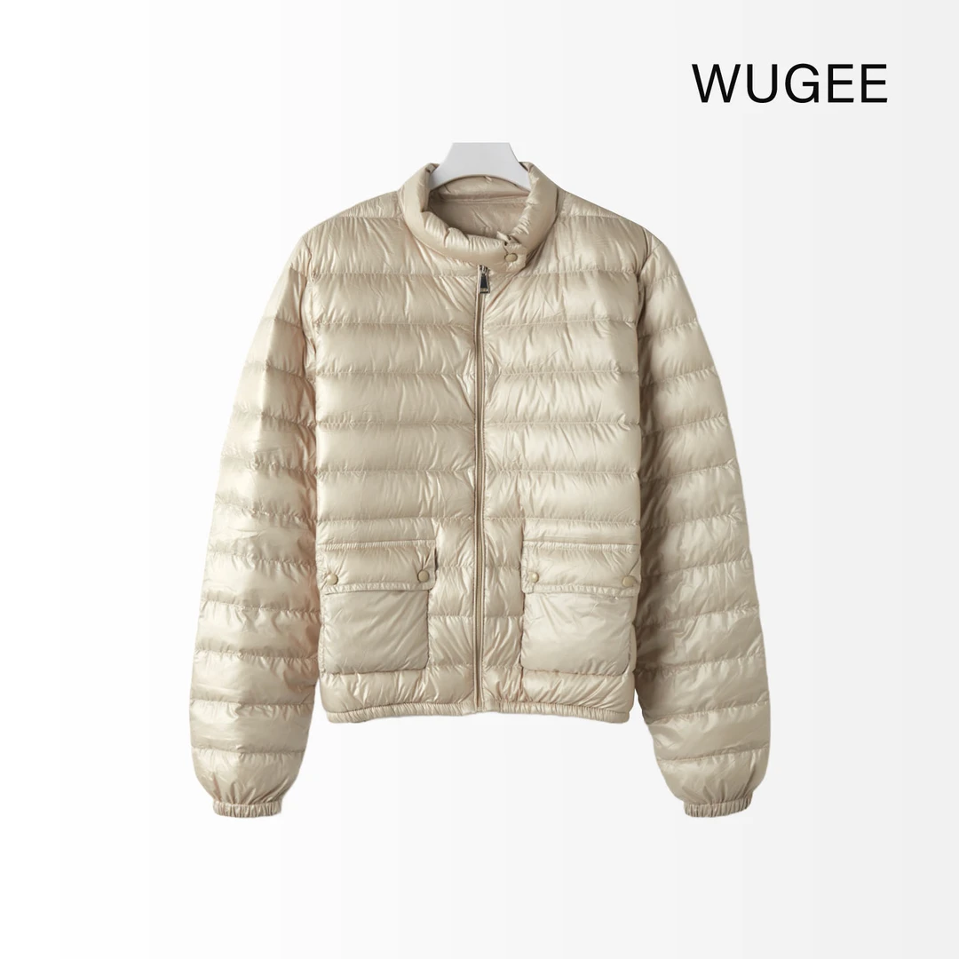【WUGEE】短款时尚休闲轻薄保暖秋冬立领冬季羽绒服