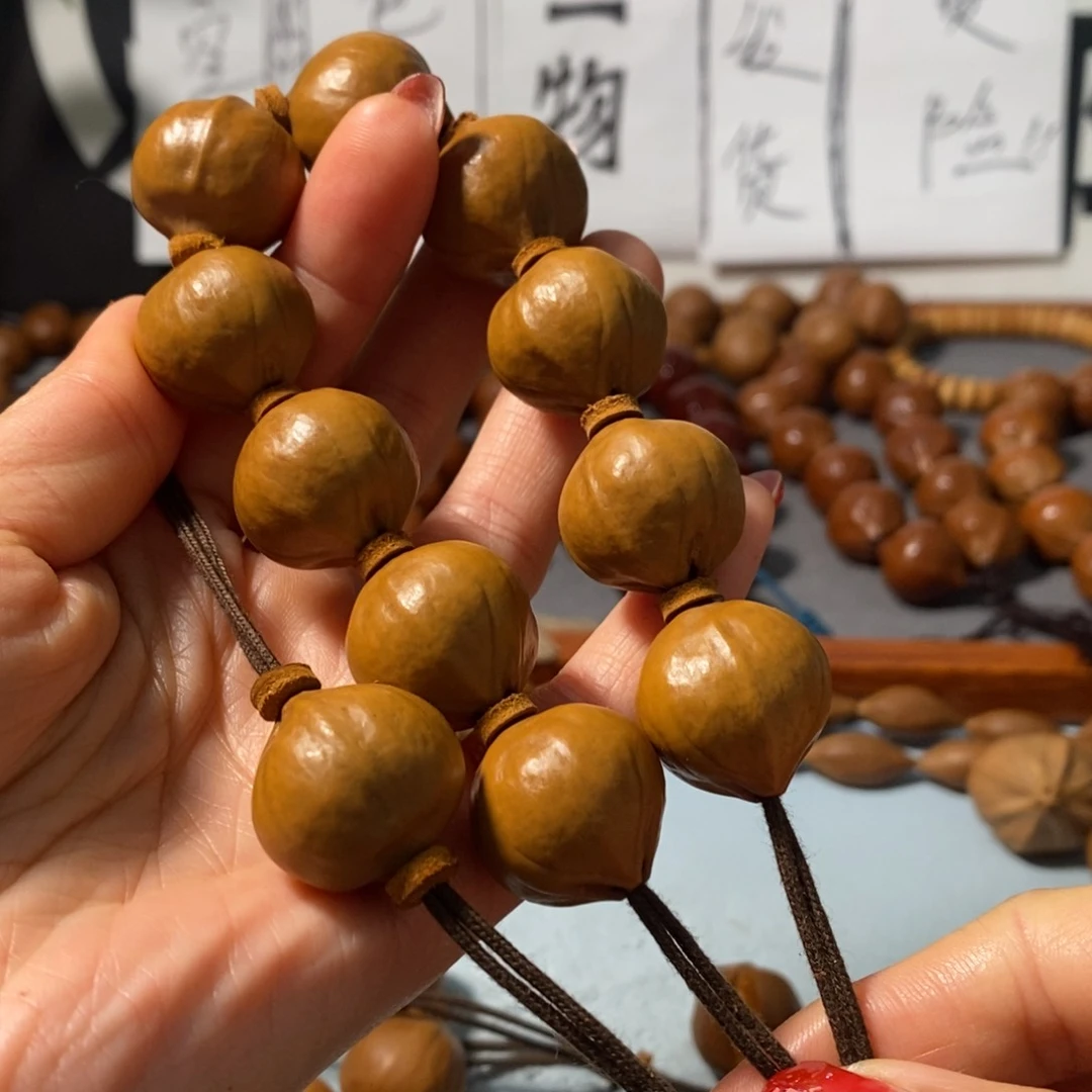 橄榄核手串1202精品老树王铁核11颗+鬼脸