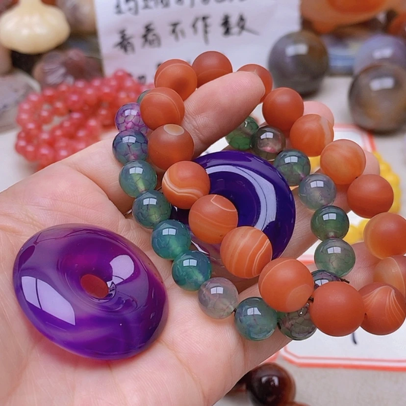 【闪购商品】未镶嵌玛瑙/玉髓珠宝半成品曹*
