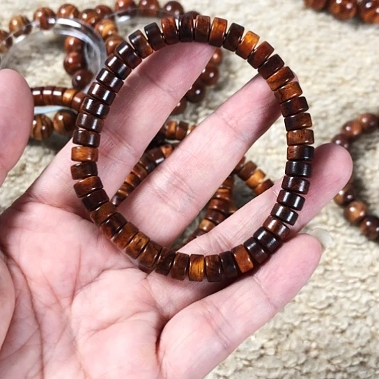 黄花梨/降香黄檀手串/手链4*7药片珠