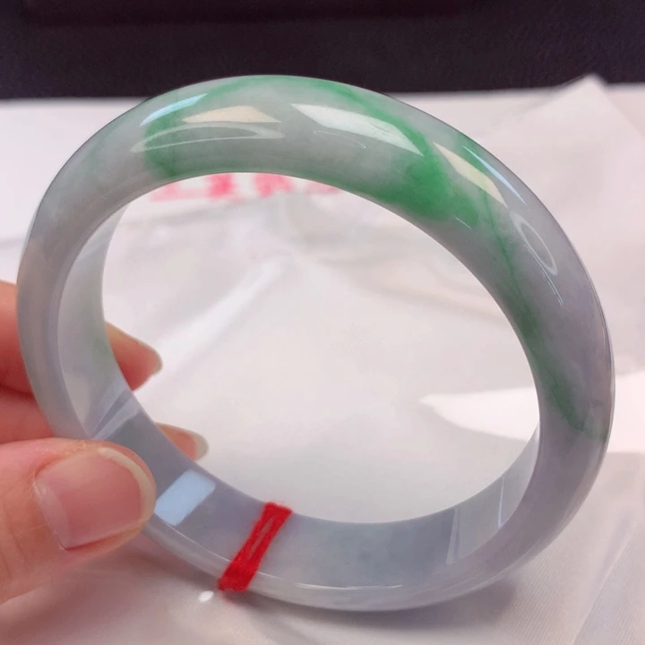 翡翠未镶嵌手镯62圈口