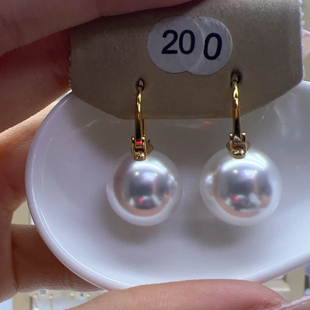 淡水珍珠耳饰银S925镶嵌