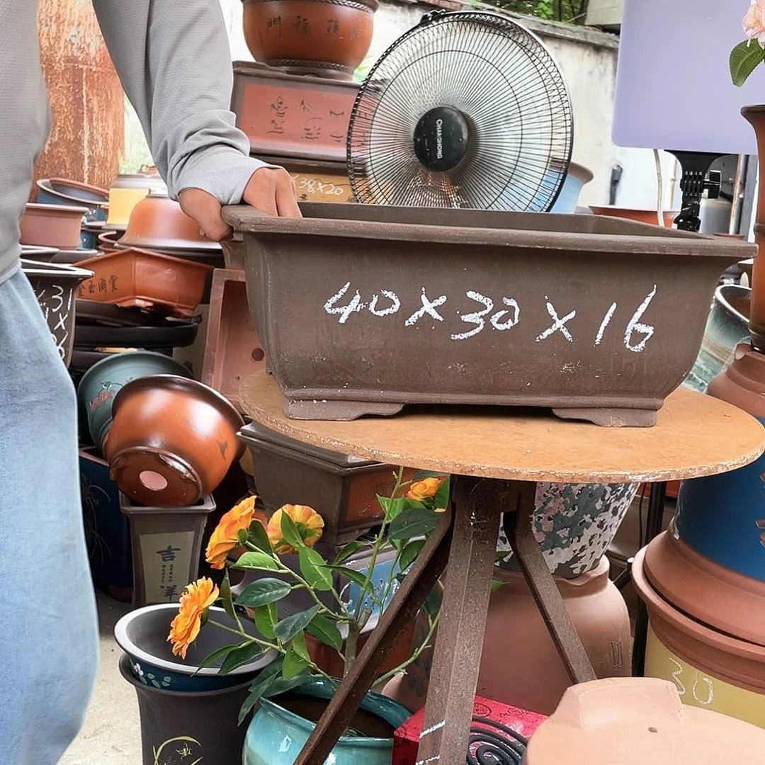 40素面马槽花盆紫砂花盆紫砂