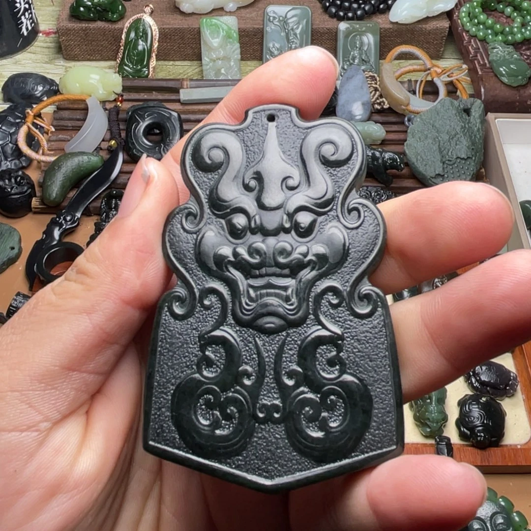 和田玉未镶嵌挂件