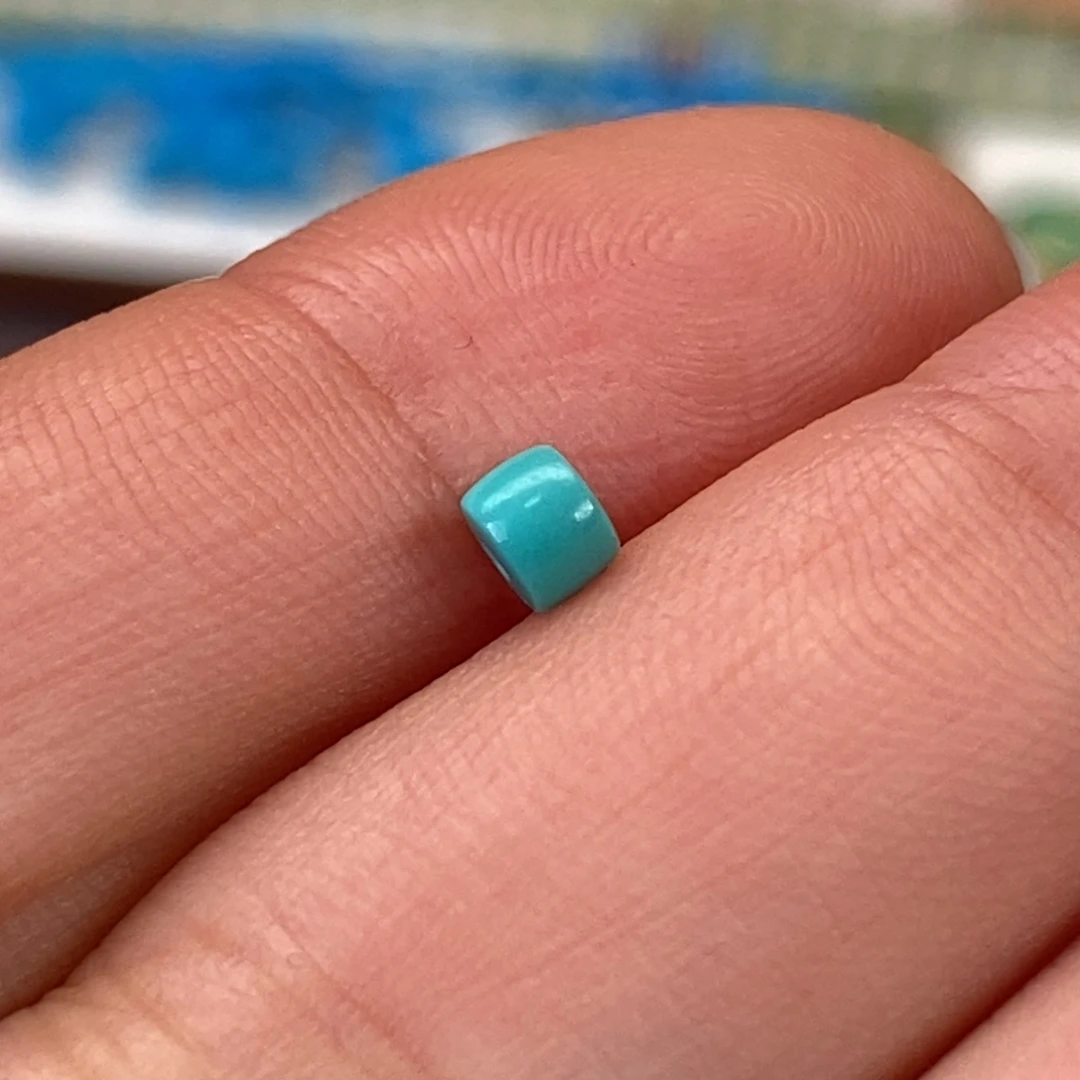 绿松石未镶嵌隔珠