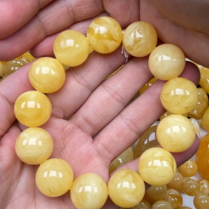 裸石蜜蜡未镶嵌蜜蜡17➕手串