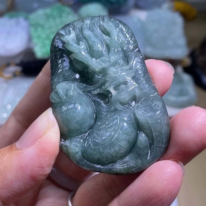 【闪购商品】颈饰未镶嵌翡翠龙牌