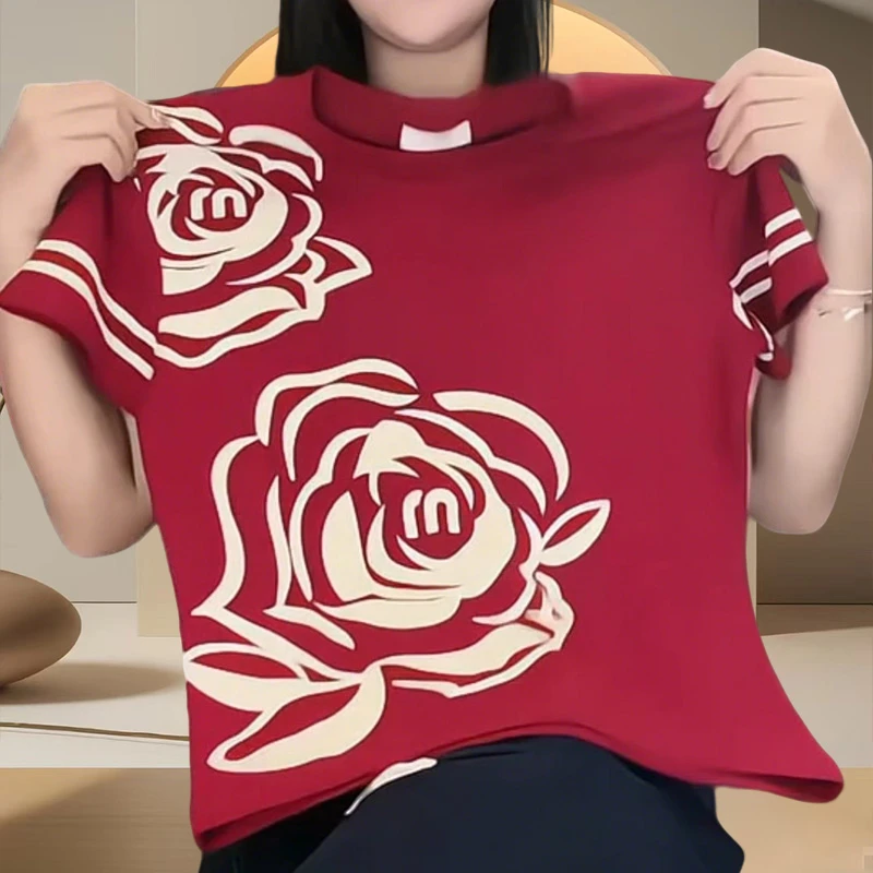 小众高级感纯棉短袖t恤春夏季流行时尚潮牌女装韩版显瘦打底衫女