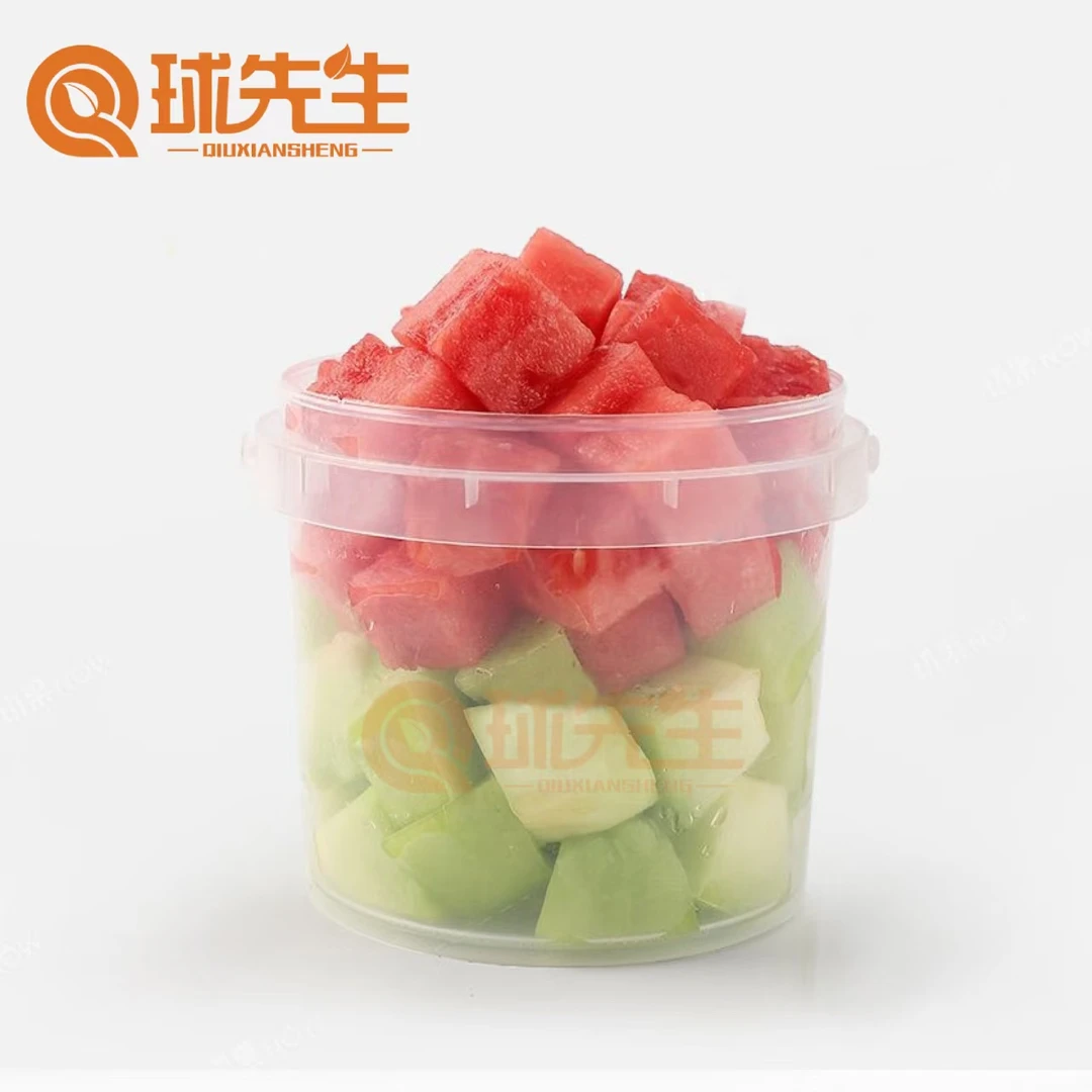 【果切】李明兴麒麟西瓜+网纹蜜瓜双拼1桶 500g