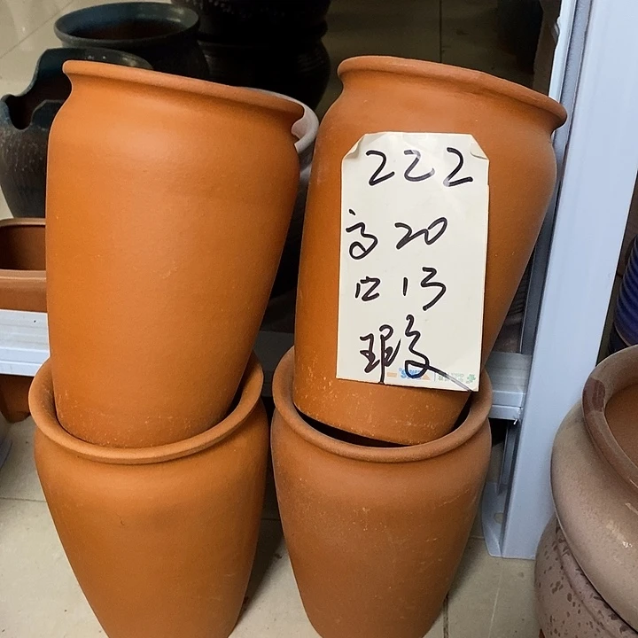粗陶红陶绿植花盆222