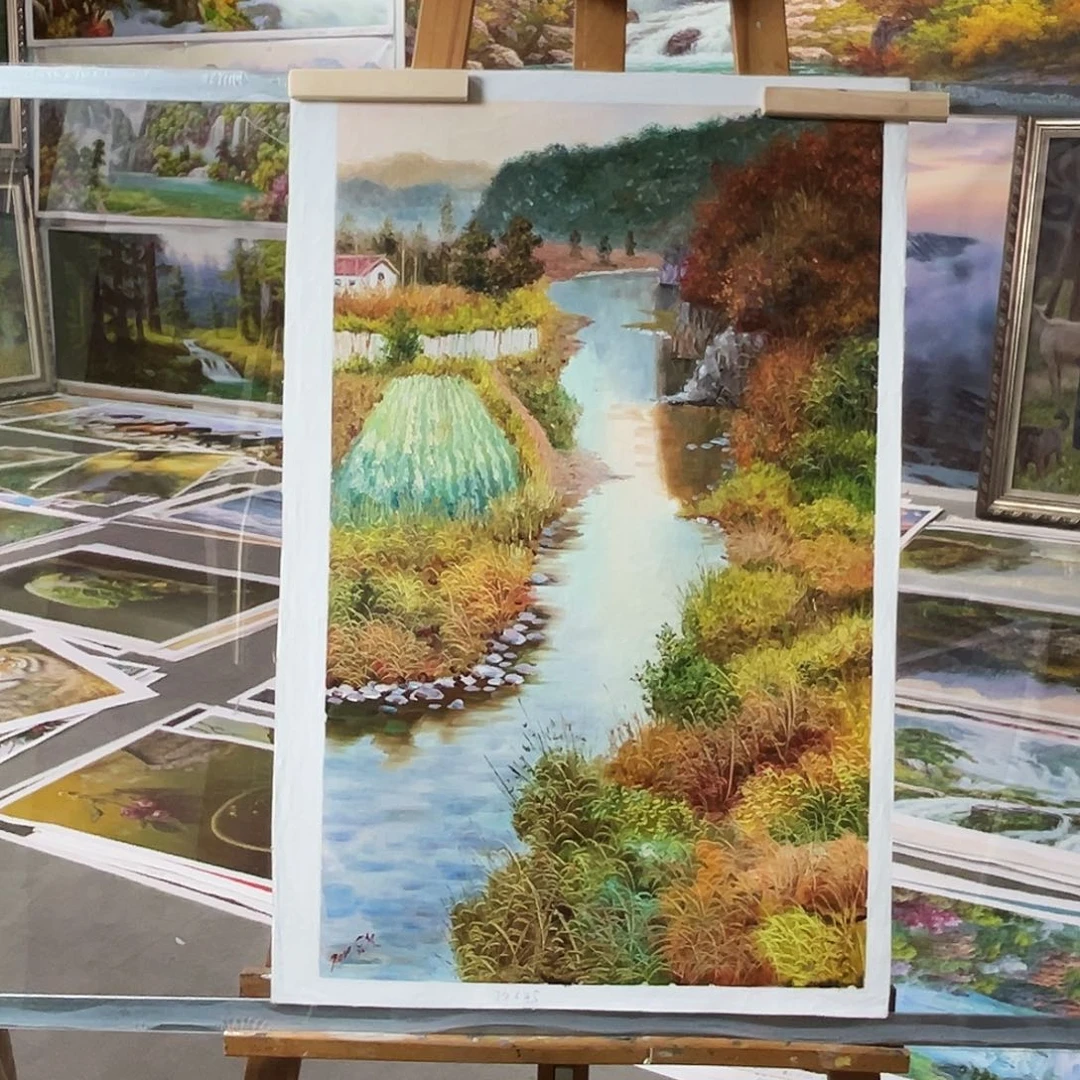油画朝鲜艺术家油画作品