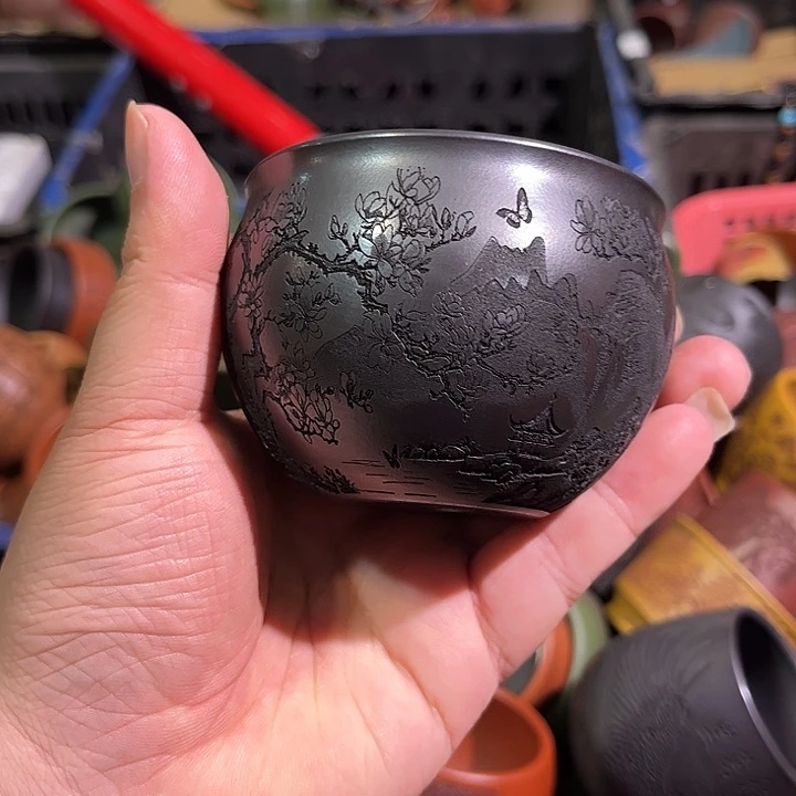 茶杯紫砂全手工紫砂主人杯