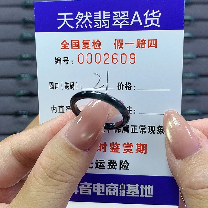 翡翠戒指未镶嵌     2609