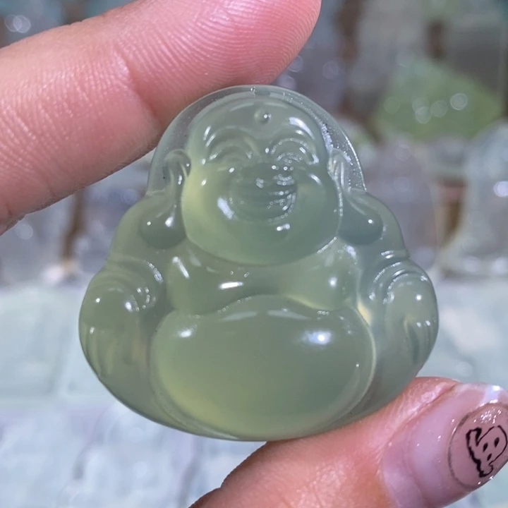 岫玉未镶嵌颈饰吊坠