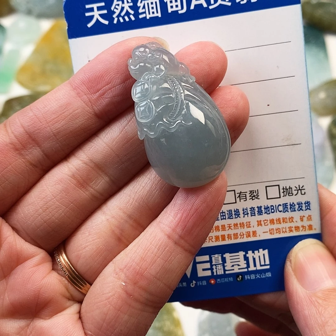 翡翠未镶嵌颈饰680钱袋子