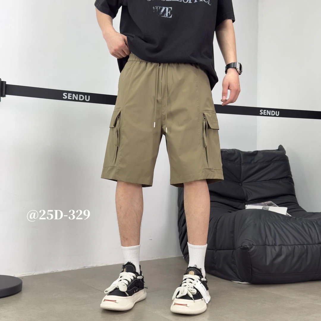329/夏季男士百搭户外运动速干五分裤休闲工装裤