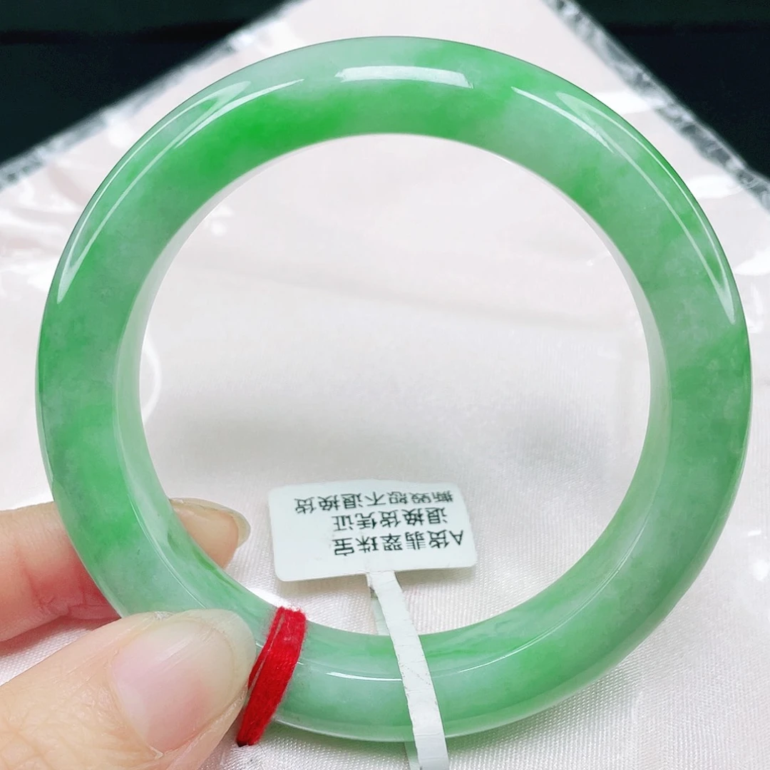 未镶嵌手镯翡翠正圈57   033