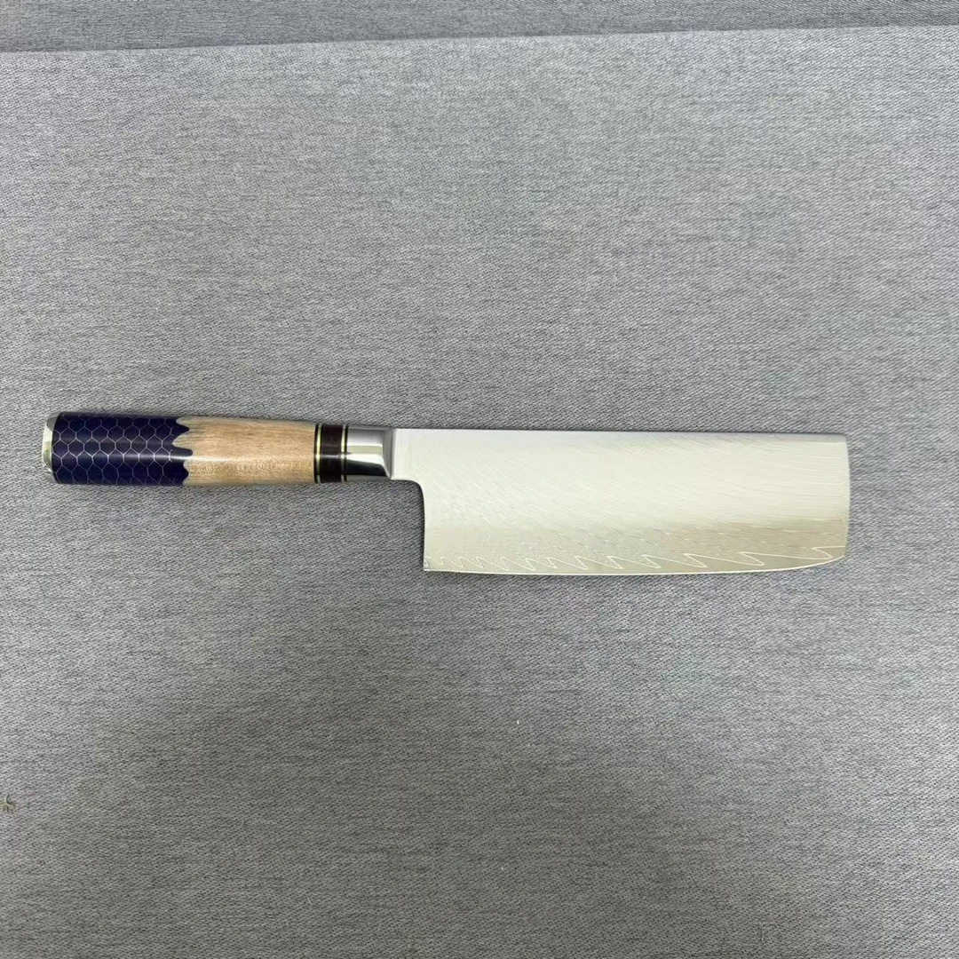 1-045 大马士革家用小菜切 刃长约16CM 具体品牌以直播间展示为主