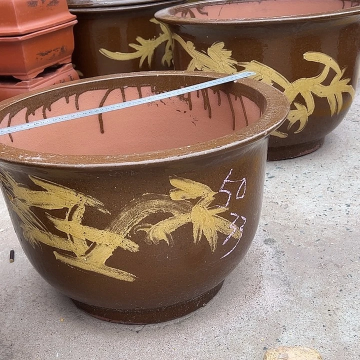紫砂花盆，透气花盆