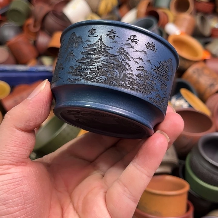 紫砂茶杯全手工紫砂主人杯