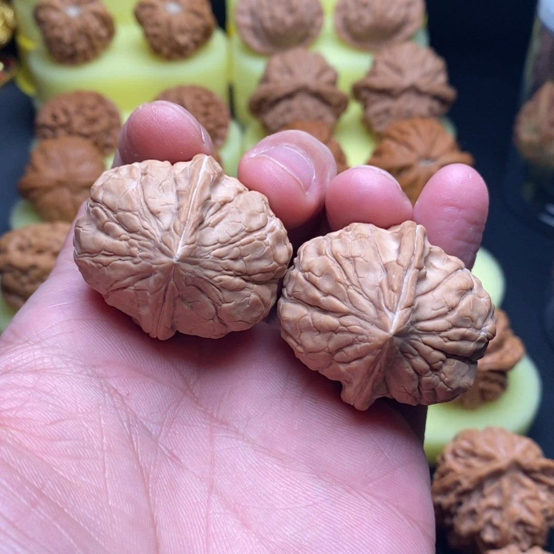 把件文玩核桃35尺龟甲纹