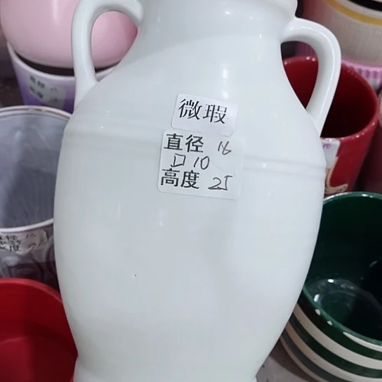 多肉绿植陶瓷花盆9.9包邮，有孔
