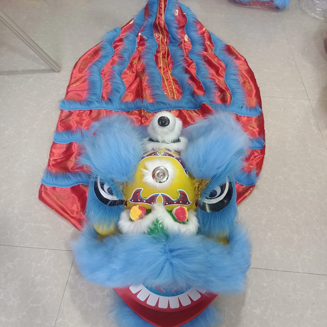 儿童学生双人醒狮头舞狮表演全套道具