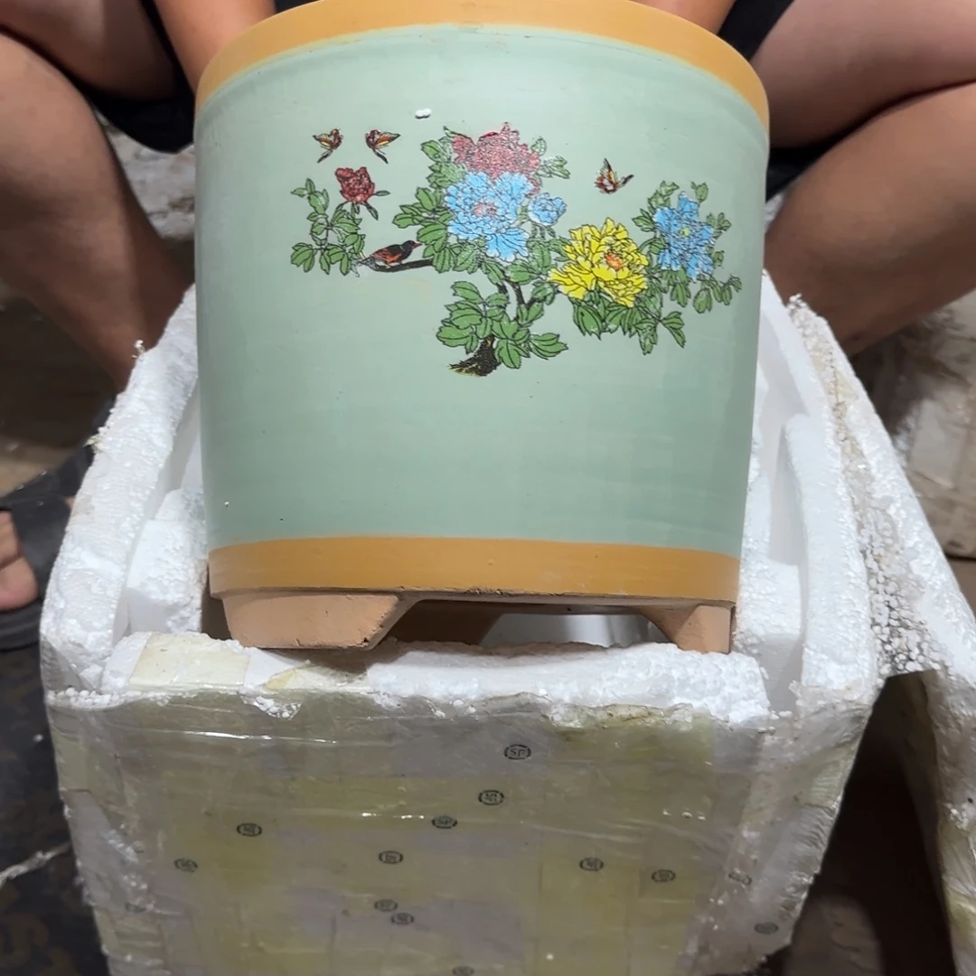 紫砂花盆口径24.22口径