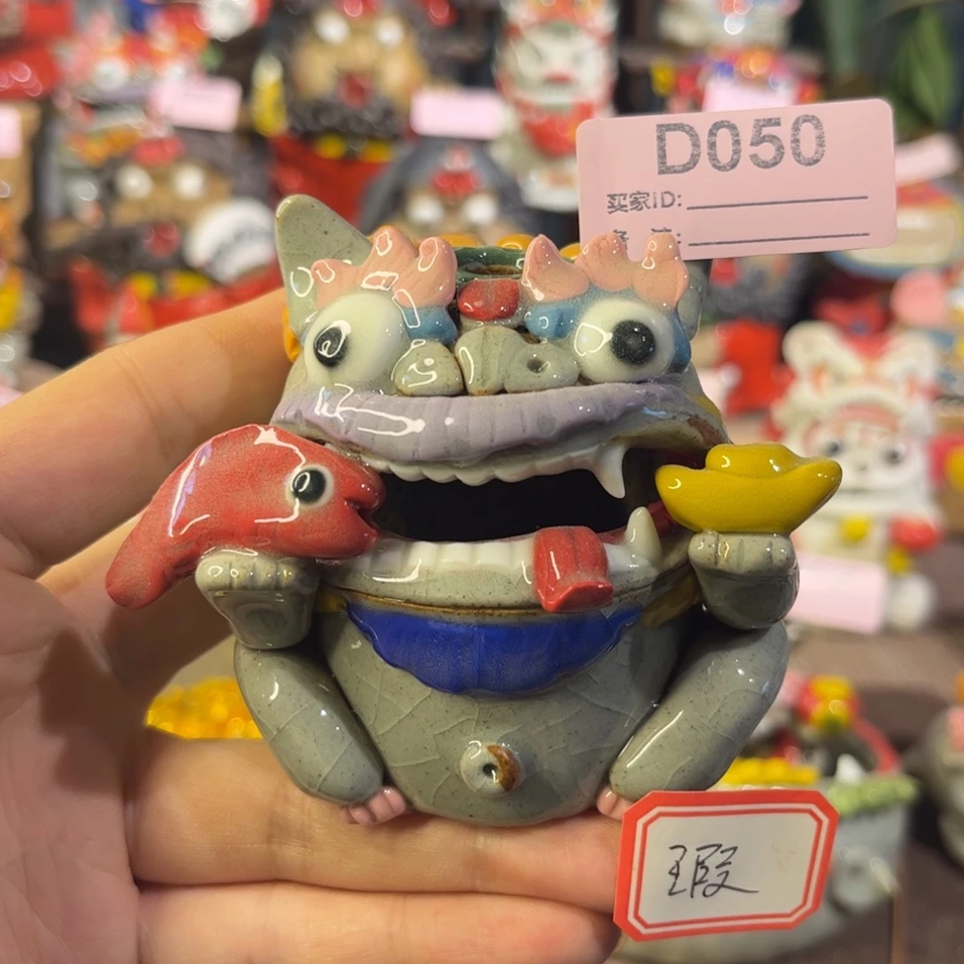 泥塑纯手工茶宠摆件