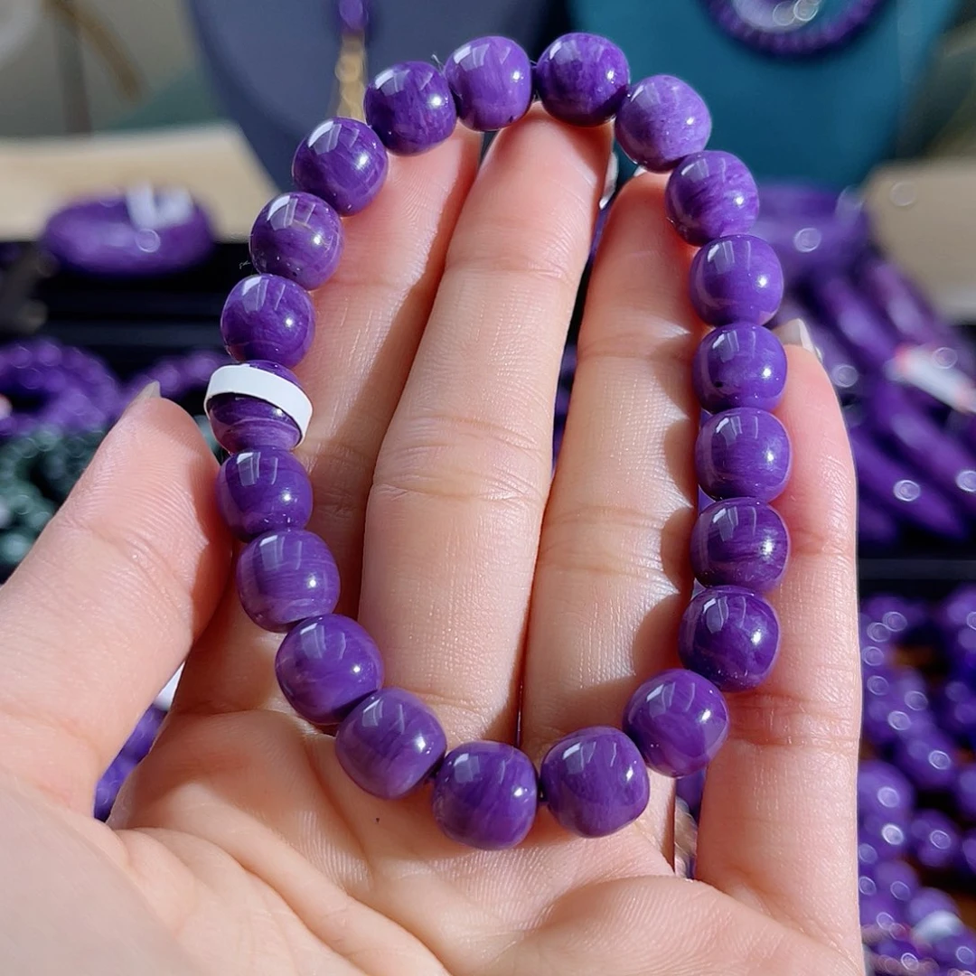 查罗石（紫龙晶）手串9未镶嵌