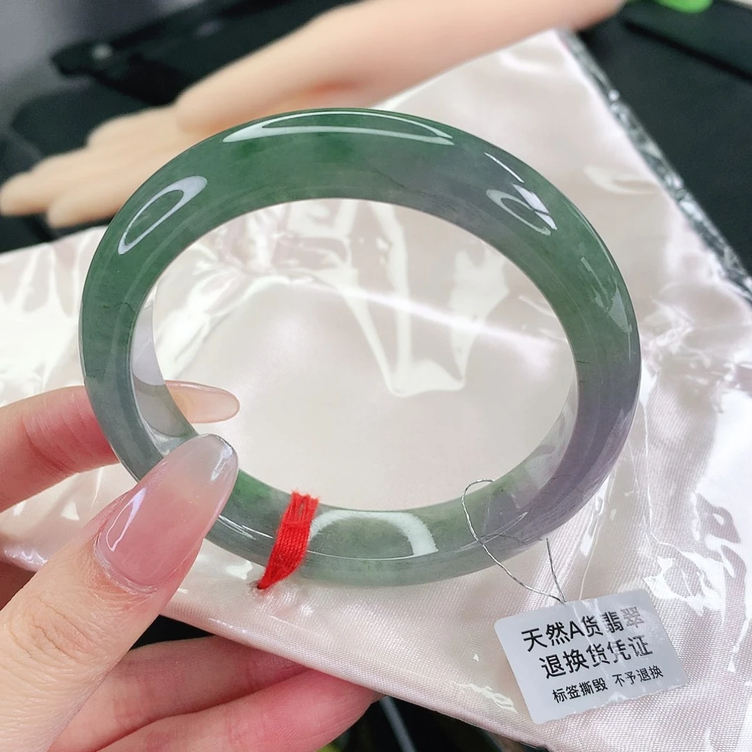 未镶嵌手镯翡翠58圈