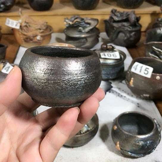 瓷片响*铁胎的杯子的