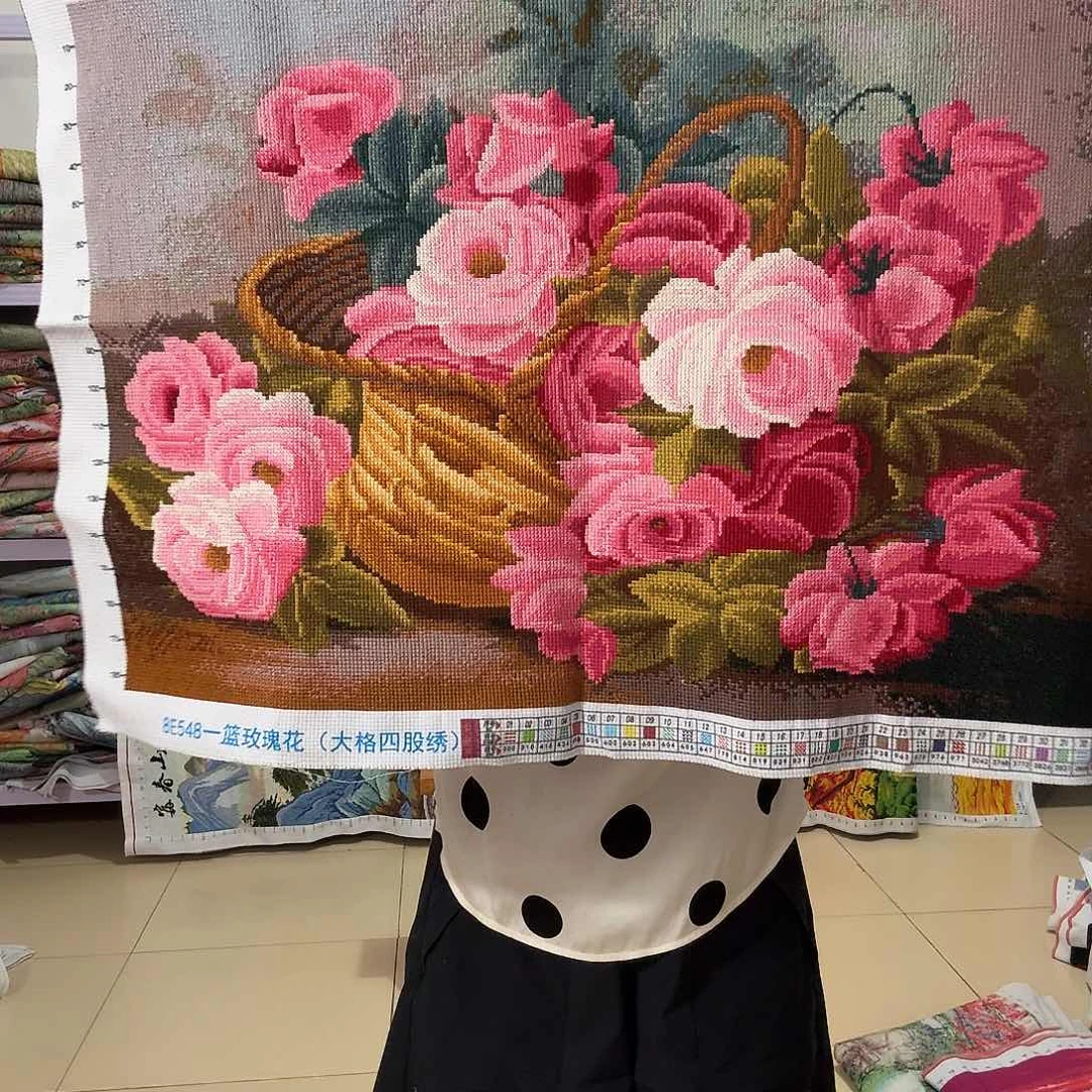 棉十字绣成品出售