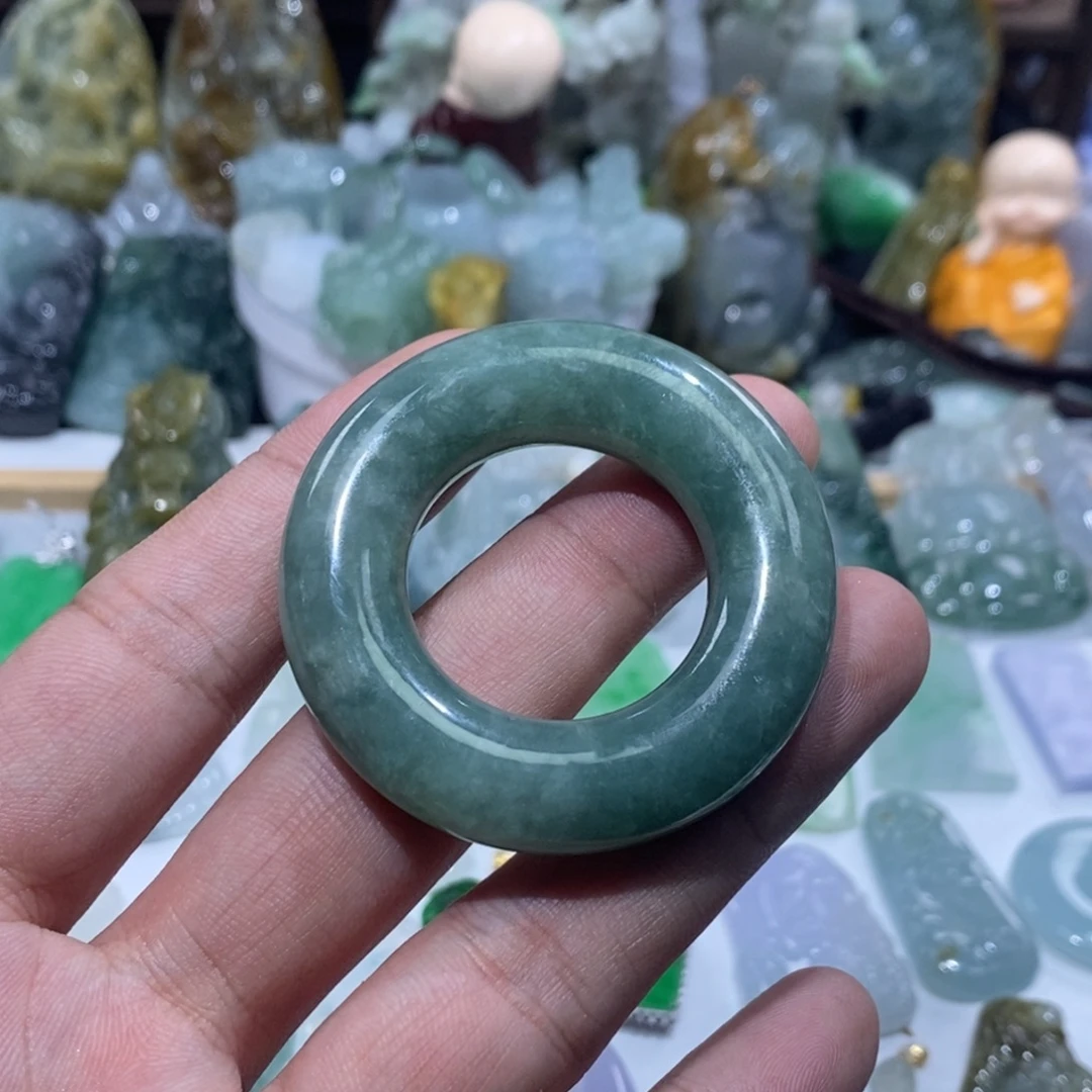 翡翠未镶嵌吊坠(不含链)甜甜圈