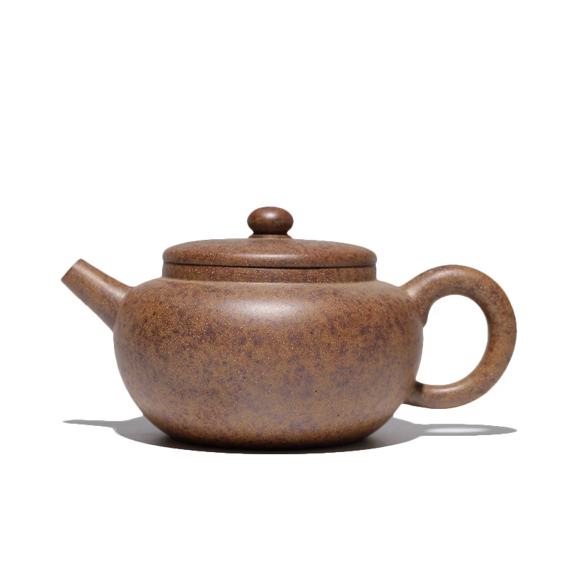 大吉羊柴烧 宜兴紫砂壶茶壶茶具 原矿本山绿泥灵珠250ml庄杰