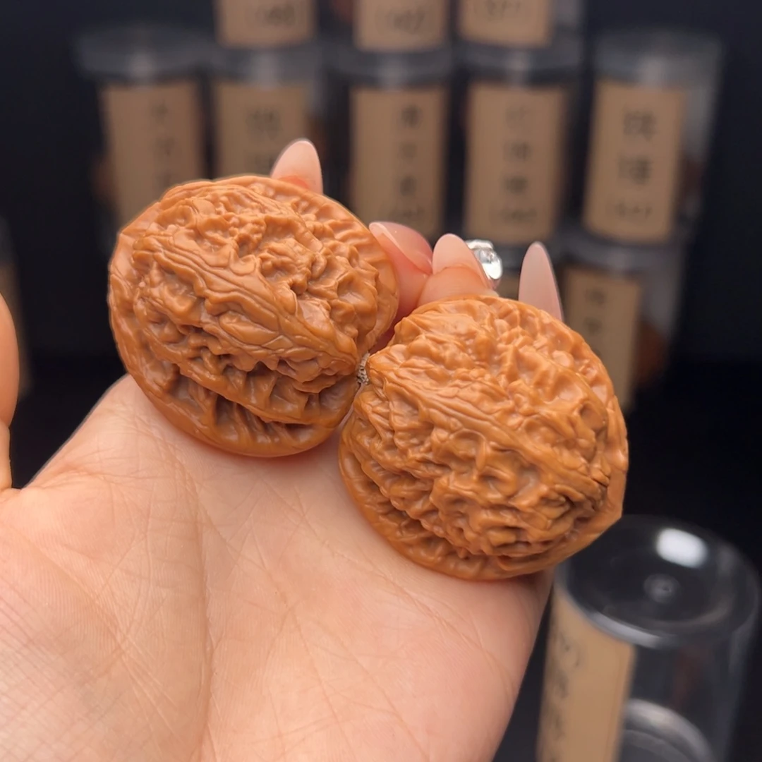 哦***室吊坠文玩核桃红锦鲤