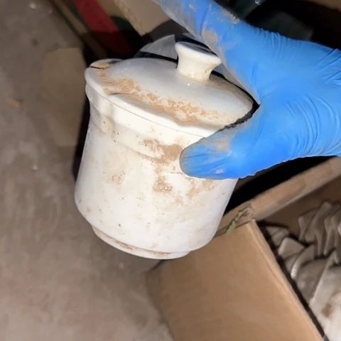 瓷片国营厂库存微瑕10厘米