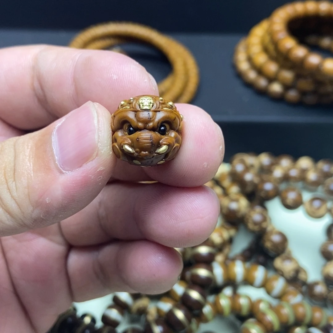 紫金鼠手串小象  镶嵌