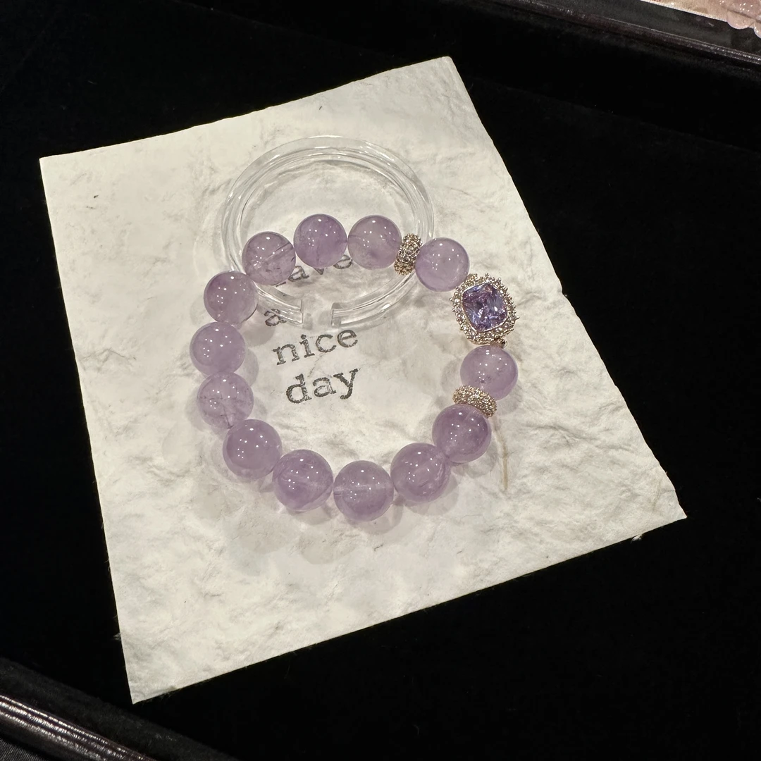 D47 12mm紫水设计款手串 颜色微差