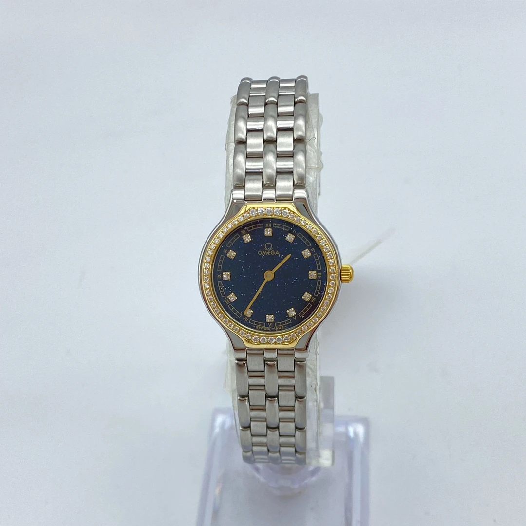 95新 Omega/欧米茄 碟飞系列/24MM/石英/后镶钻