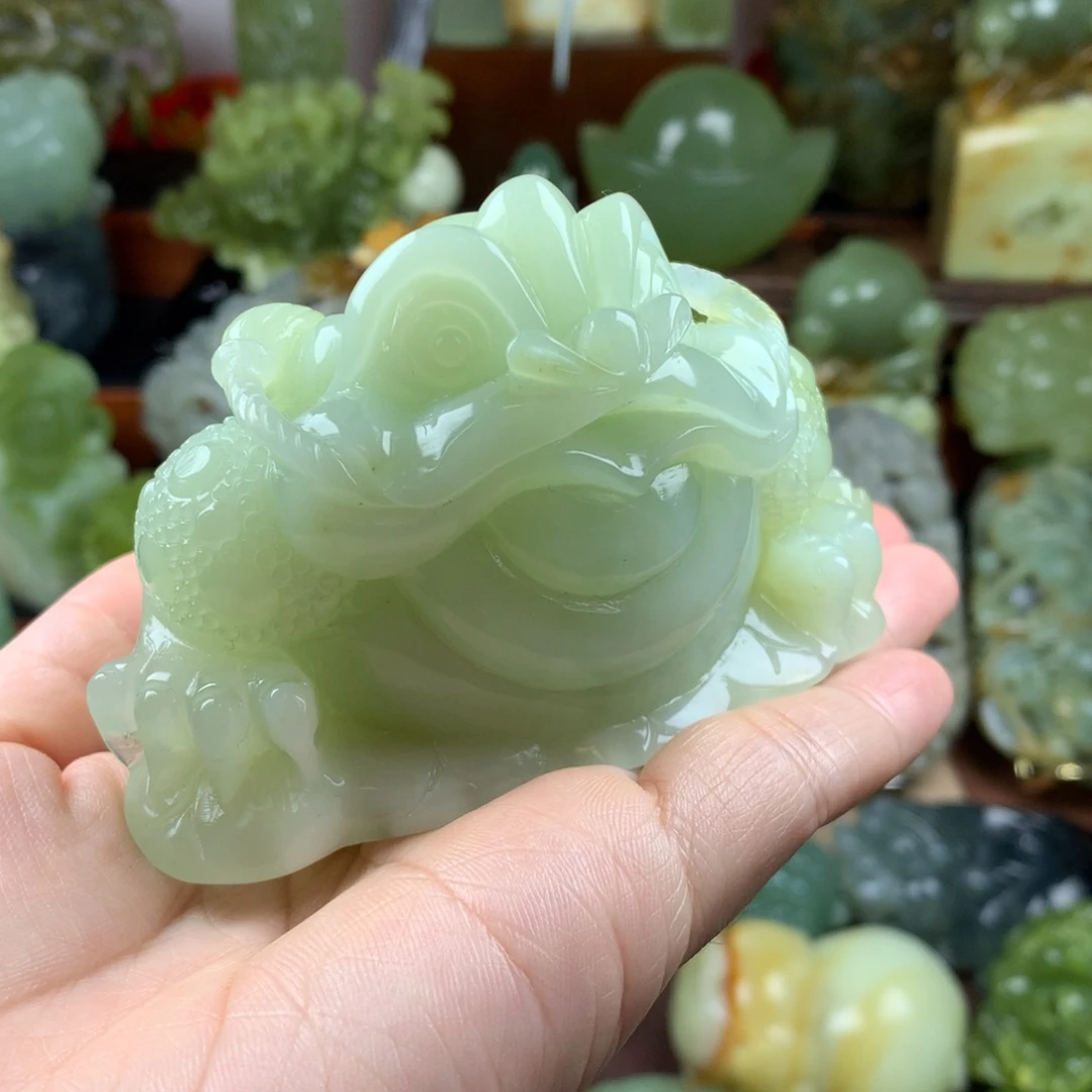 岫玉未镶嵌手把件