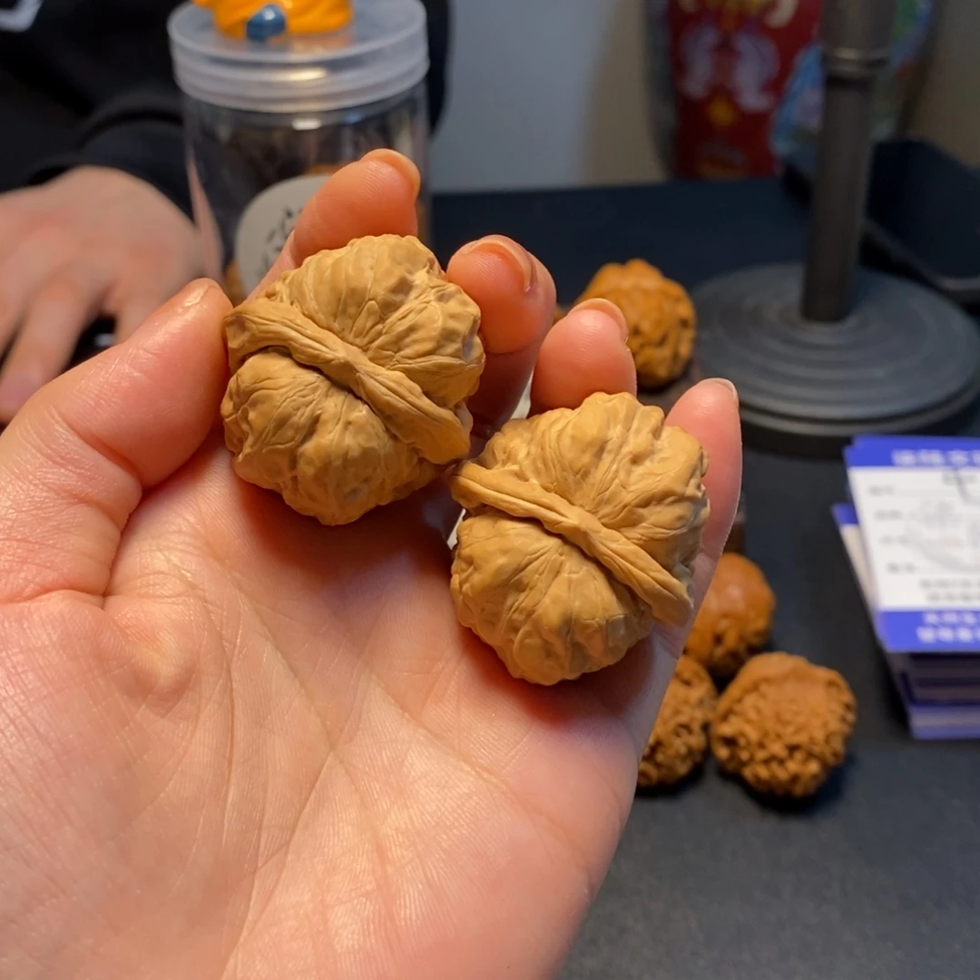 文玩核桃把件3号蛤蟆头35尺